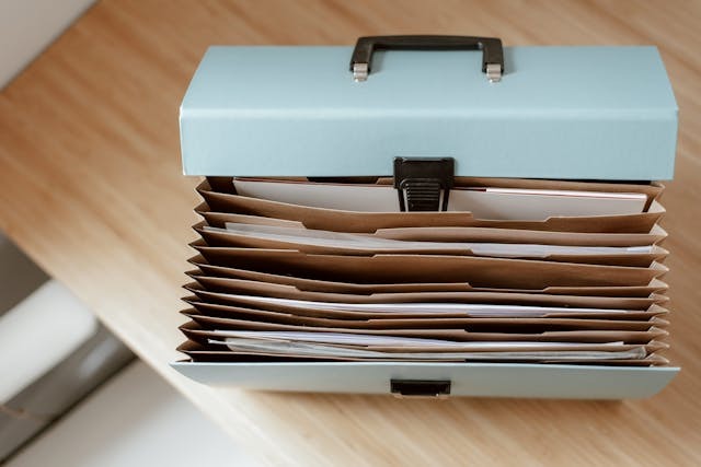 folder full of documents