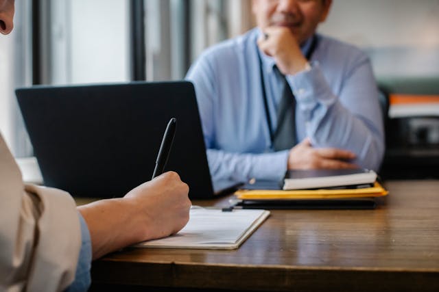 Tenant and Landlord talking