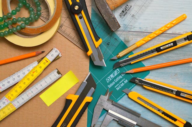 bunch-of-tools-are-laying-out-on-a-table